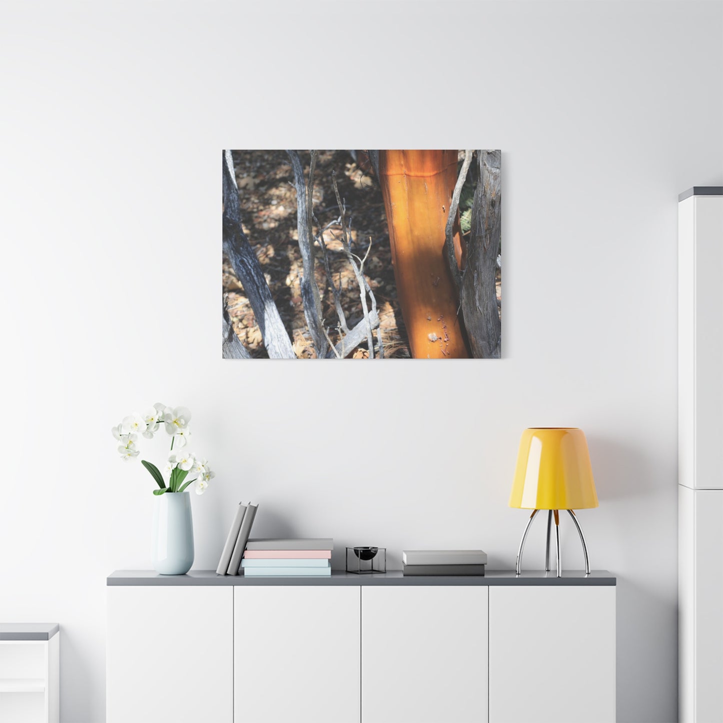 Burnt Forest Remnants - Unique Frameless Canvas Wall Art