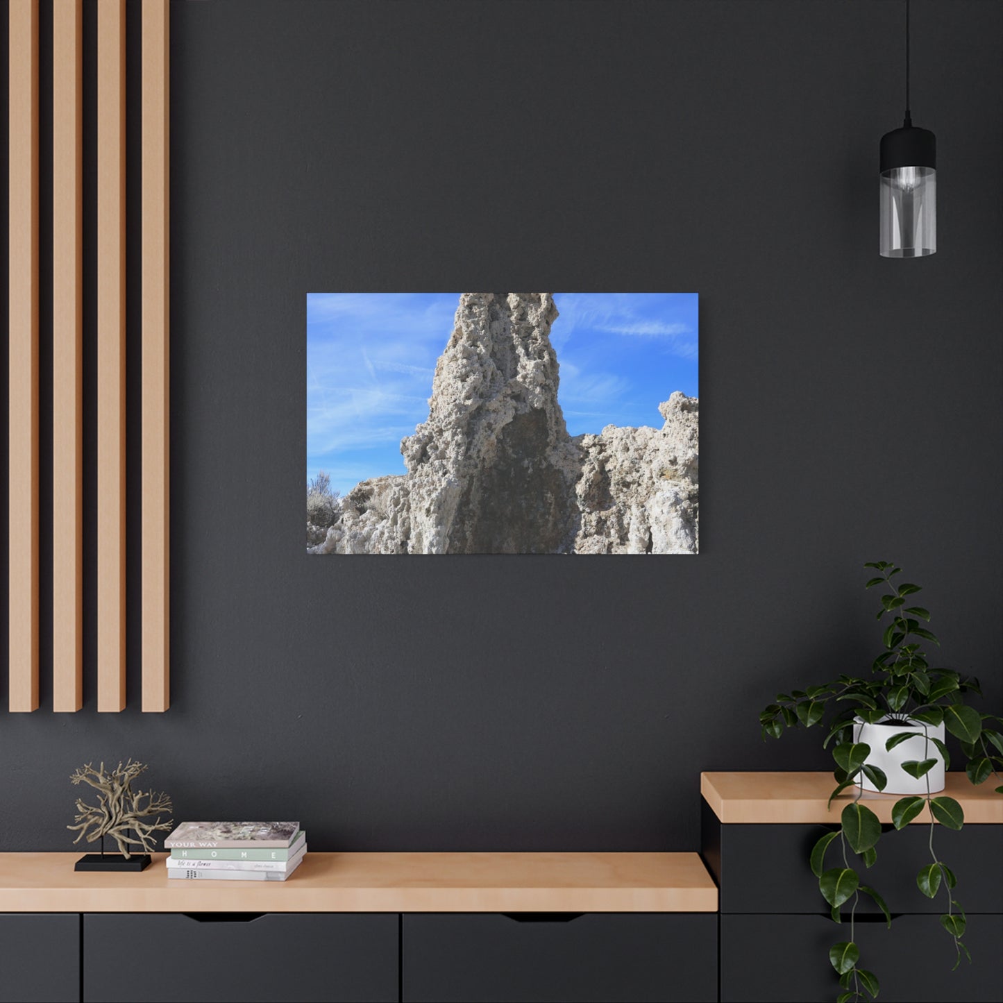 Towering Limestone Sentinels - Unique Frameless Canvas Wall Art