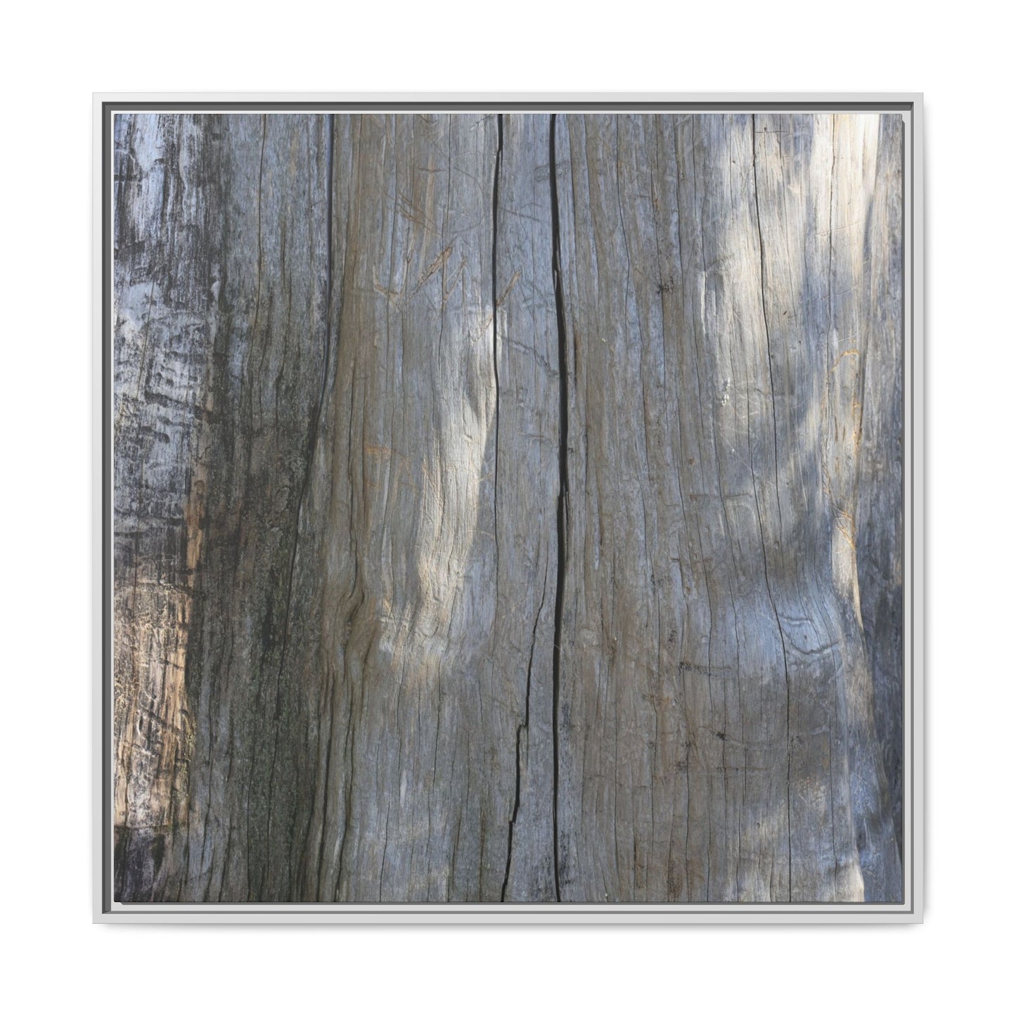 Weathered Wood Surface - Unique Stretched Canvas Wall Art