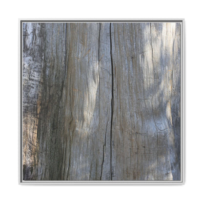 Weathered Wood Surface - Unique Stretched Canvas Wall Art