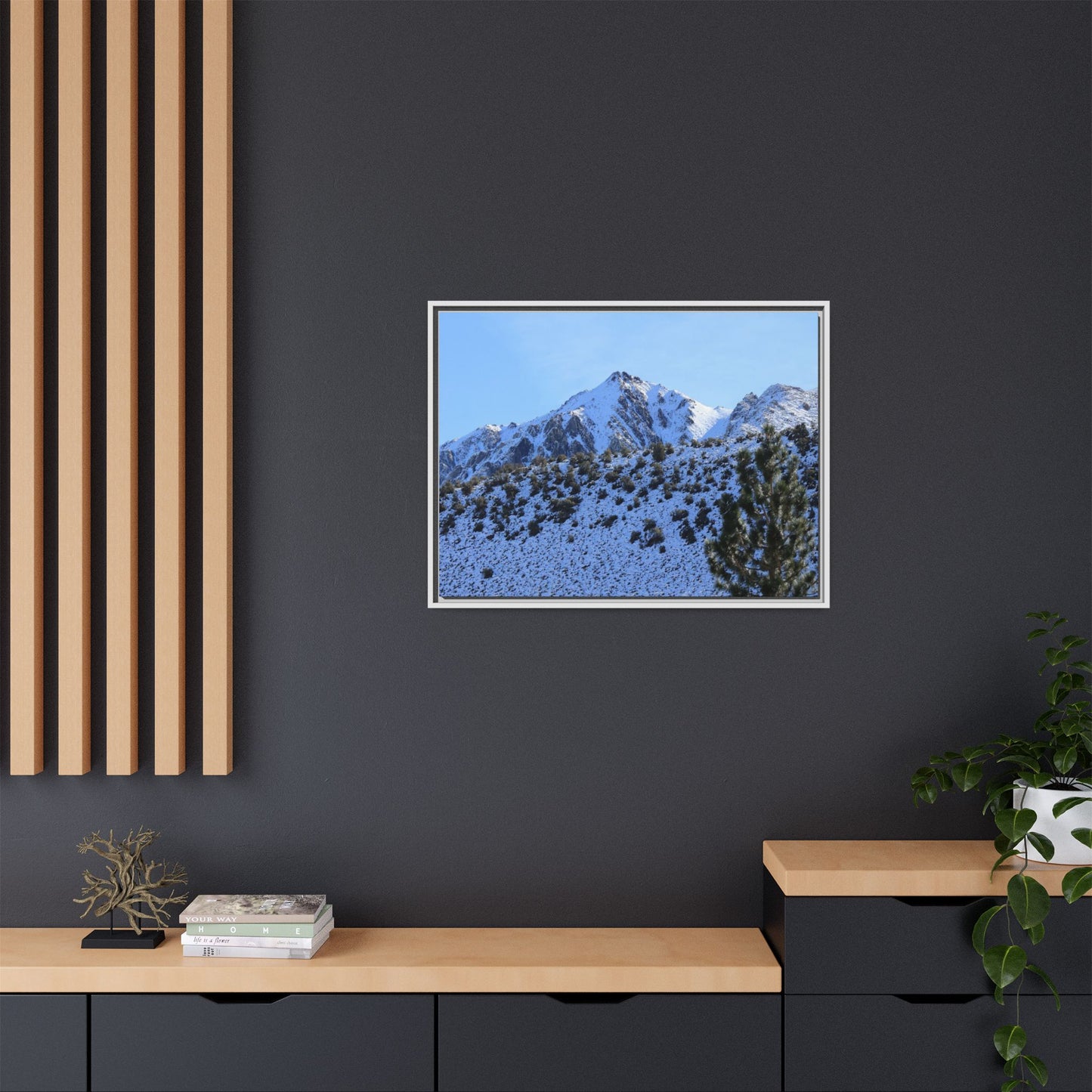 Snow's Embrace - Unique Stretched Canvas Wall Art