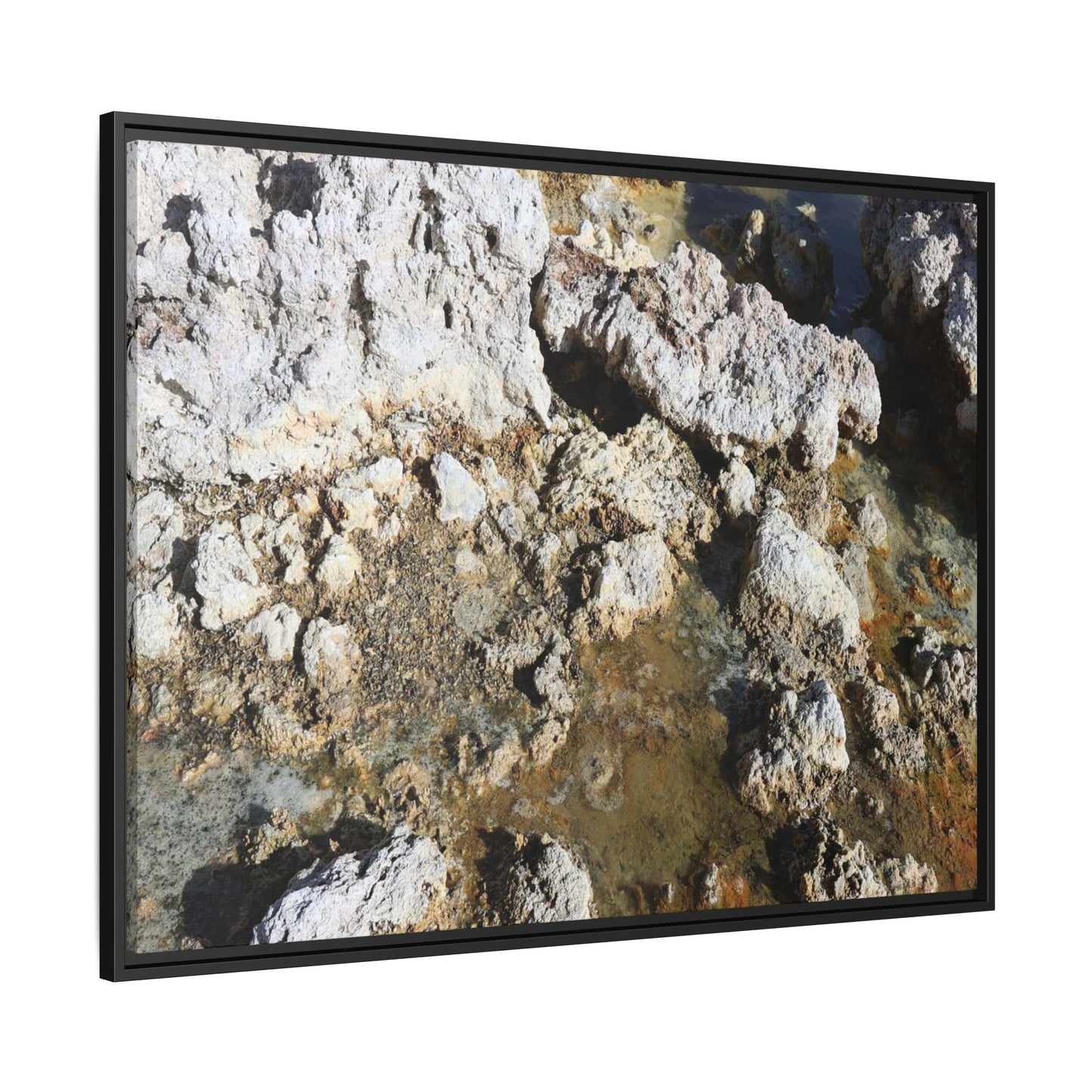 Strata of Silence - Unique Stretched Canvas Wall Art