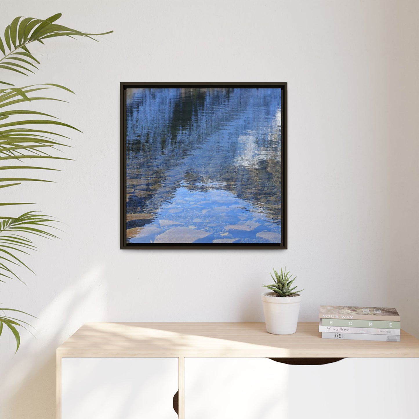 Reflected Stones - Unique Stretched Canvas Wall Art
