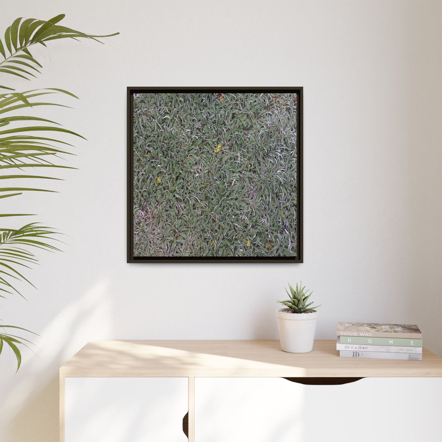 Grassy Texture - Unique Stretched Canvas Wall Art - Art By Earth