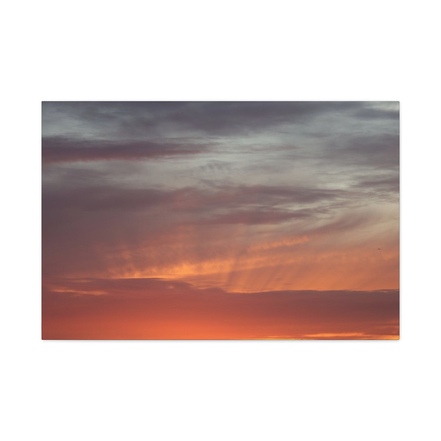 Horizon's Ember - Unique Frameless Canvas Wall Art - Art By Earth