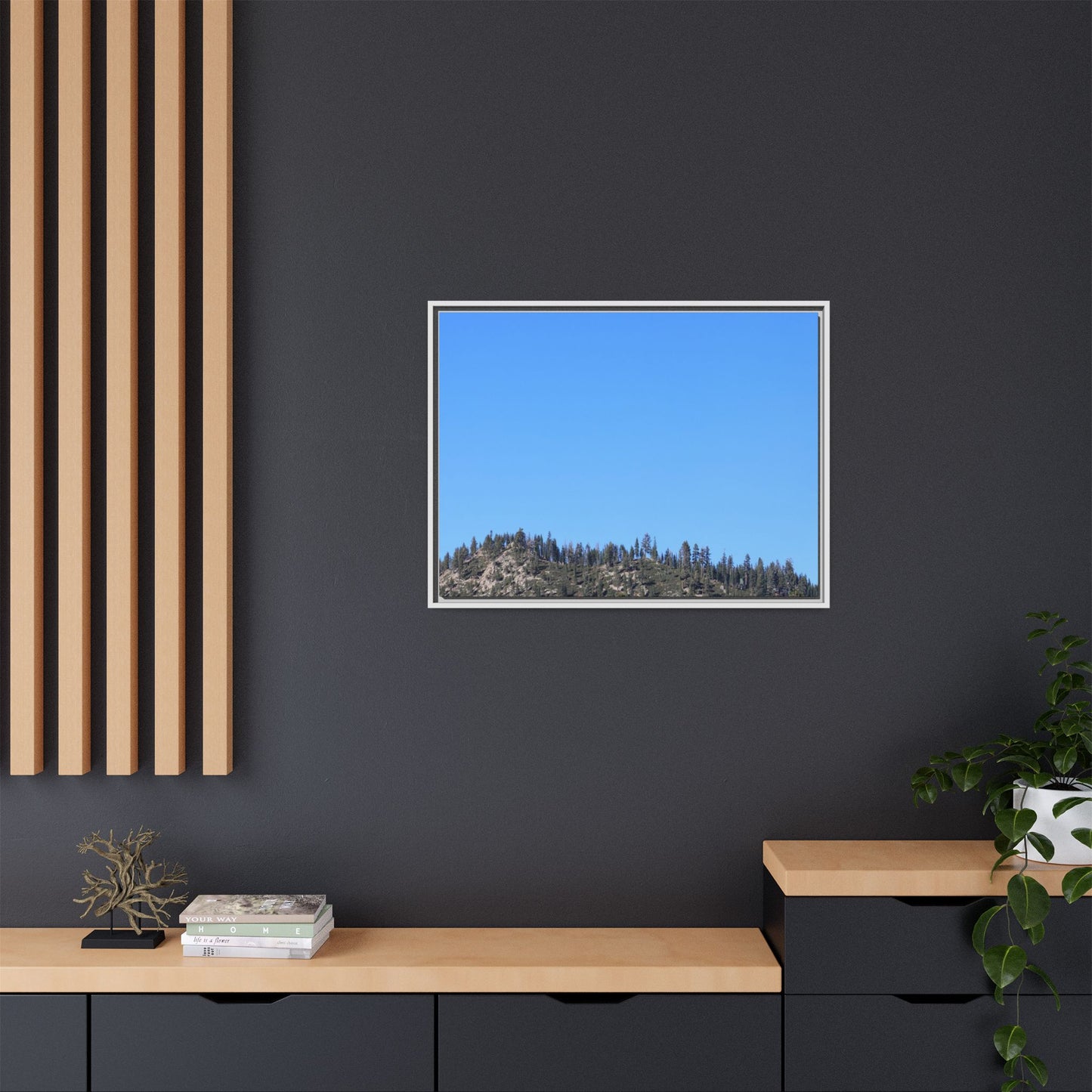 Blue Silence - Unique Stretched Canvas Wall Art