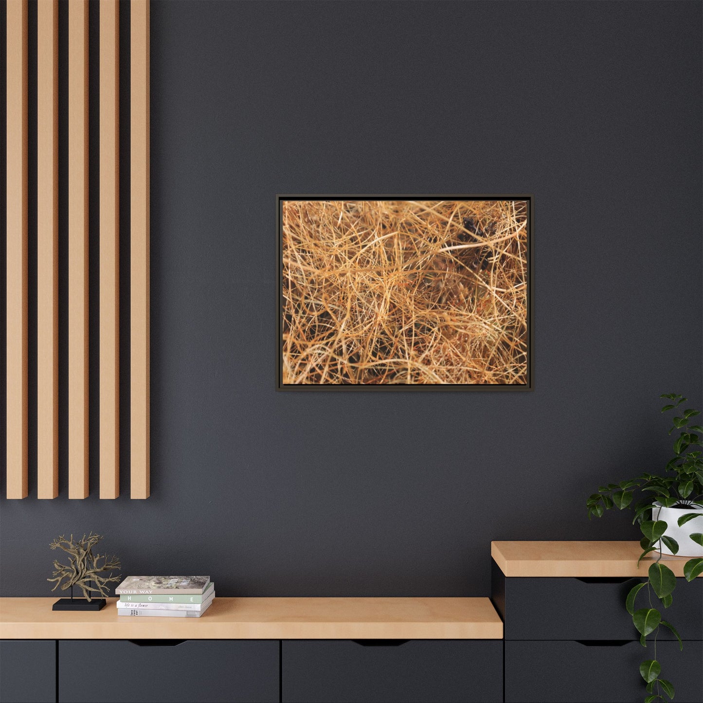 Dried Grass - Unique Stretched Canvas Wall Art - Art By Earth
