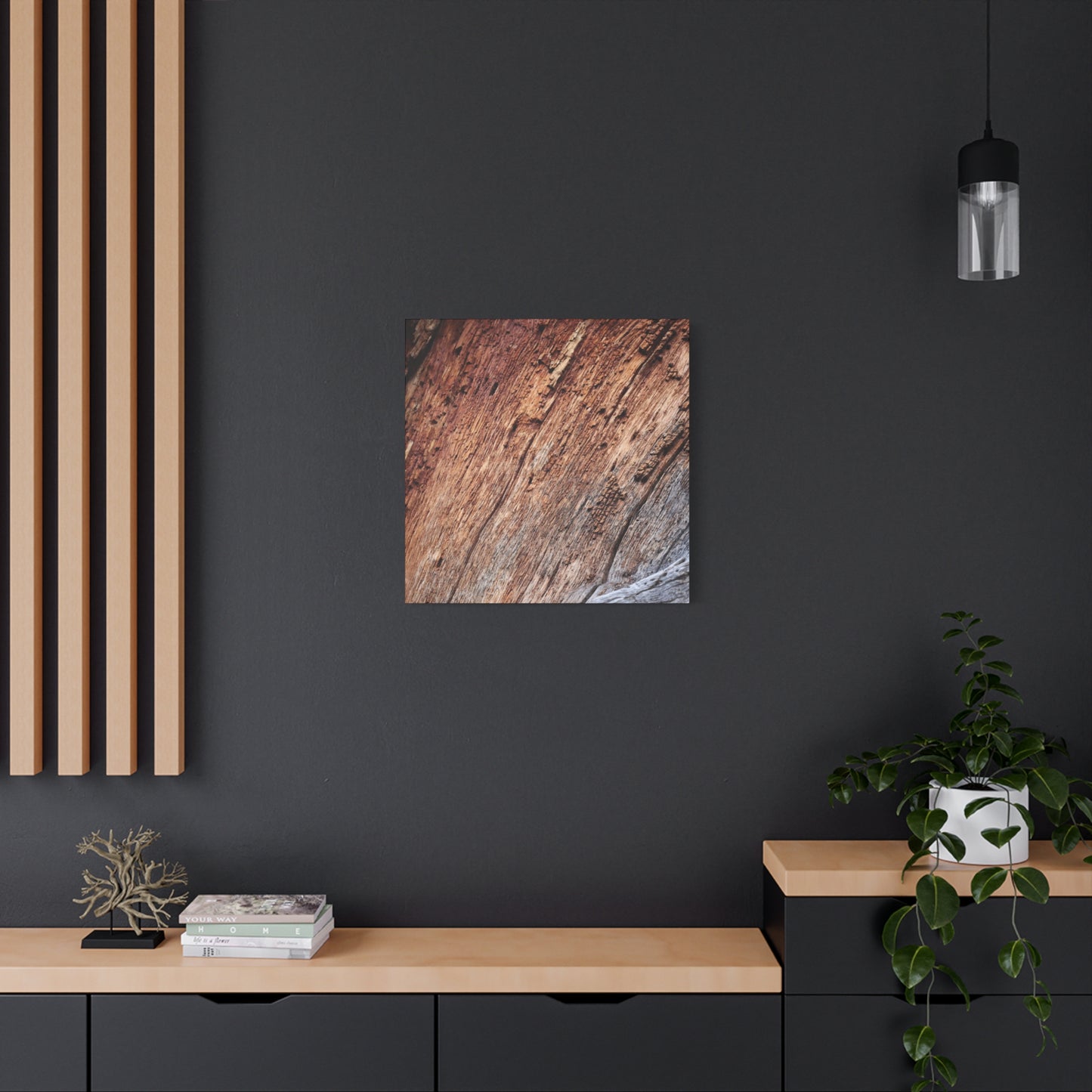 Natural Wood Grain - Unique Frameless Canvas Wall Art - Art By Earth