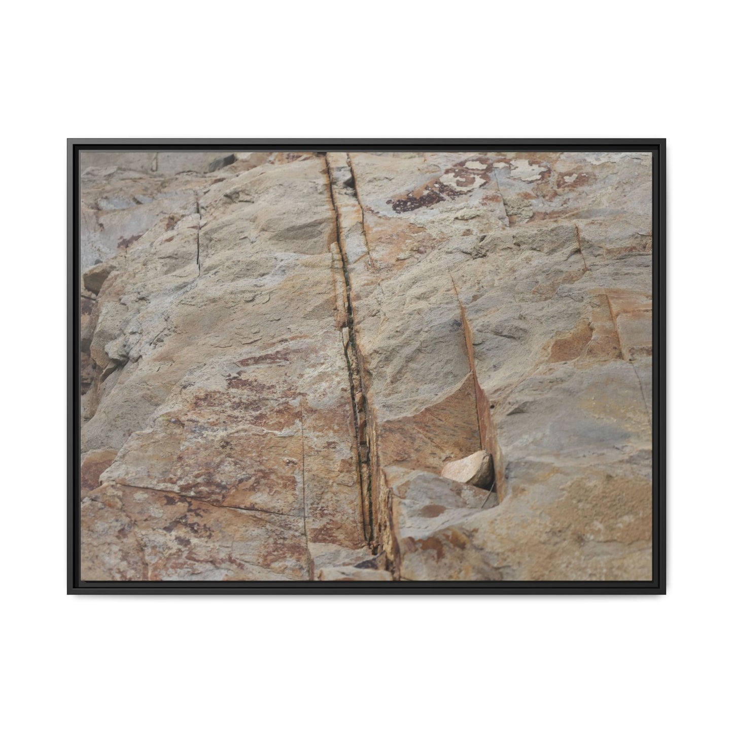 Sedimentary Symphony - Unique Stretched Canvas Wall Art - Art By Earth