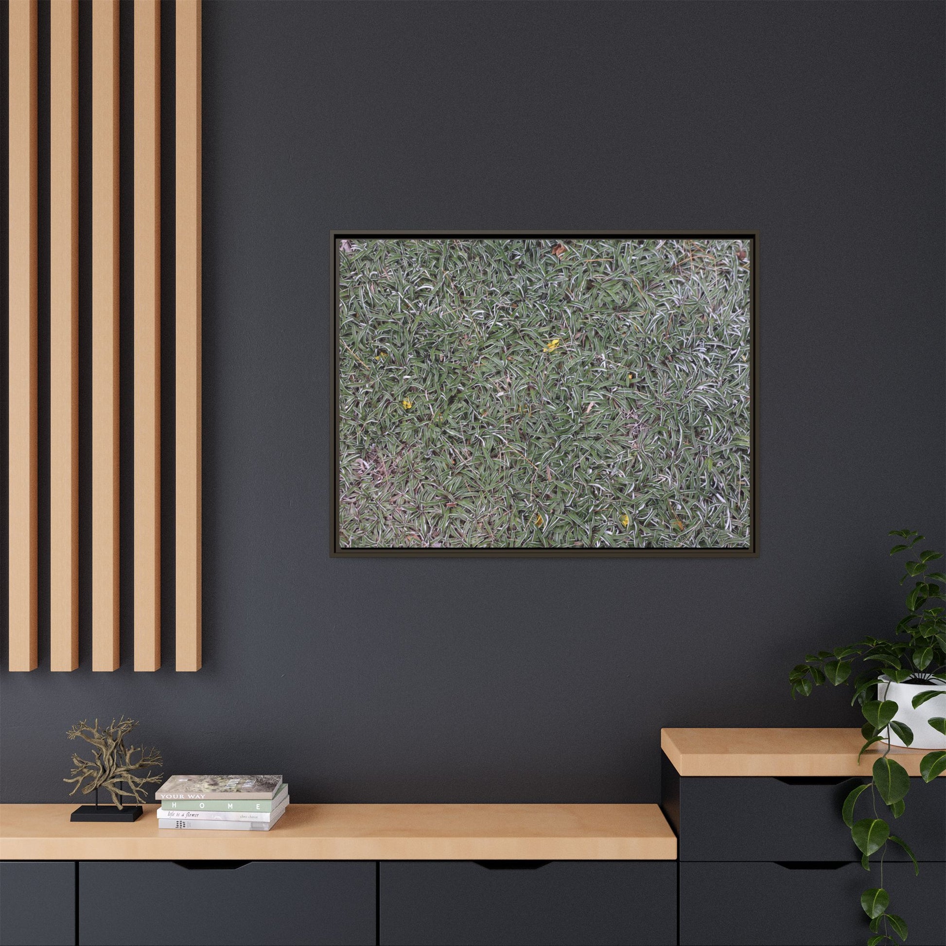 Grassy Texture - Unique Stretched Canvas Wall Art - Art By Earth