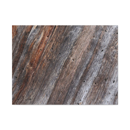Aged Timber Surface - Unique Frameless Canvas Wall Art - Art By Earth