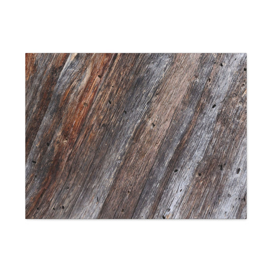 Aged Timber Surface - Unique Frameless Canvas Wall Art - Art By Earth