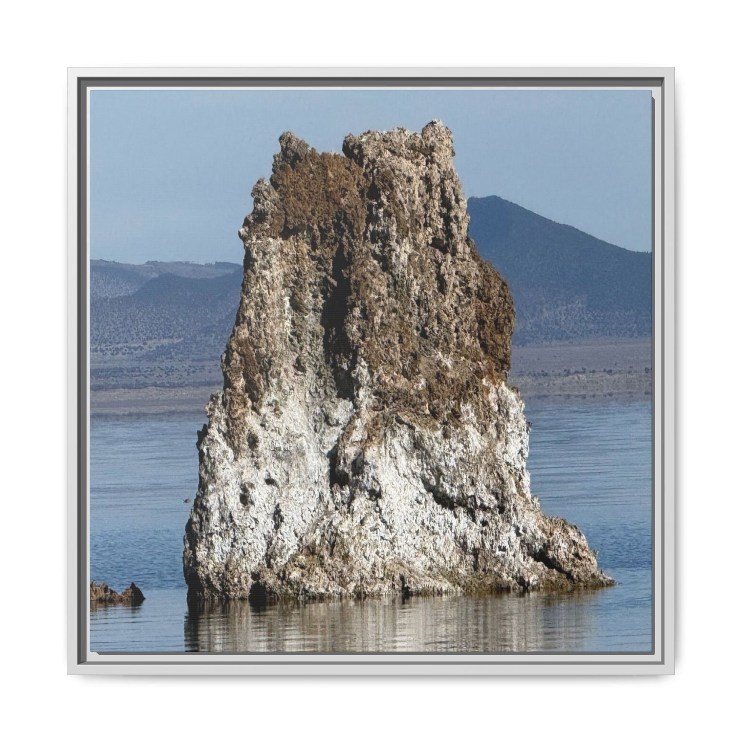 Tufa Tower Reflection - Unique Stretched Canvas Wall Art