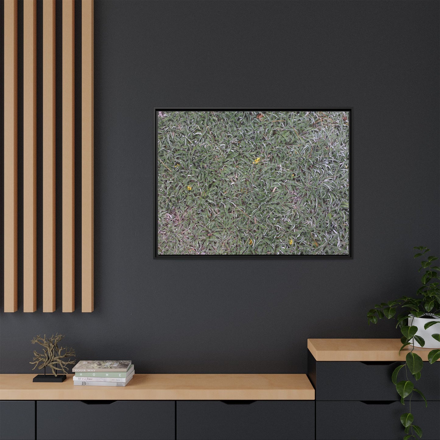 Grassy Texture - Unique Stretched Canvas Wall Art - Art By Earth