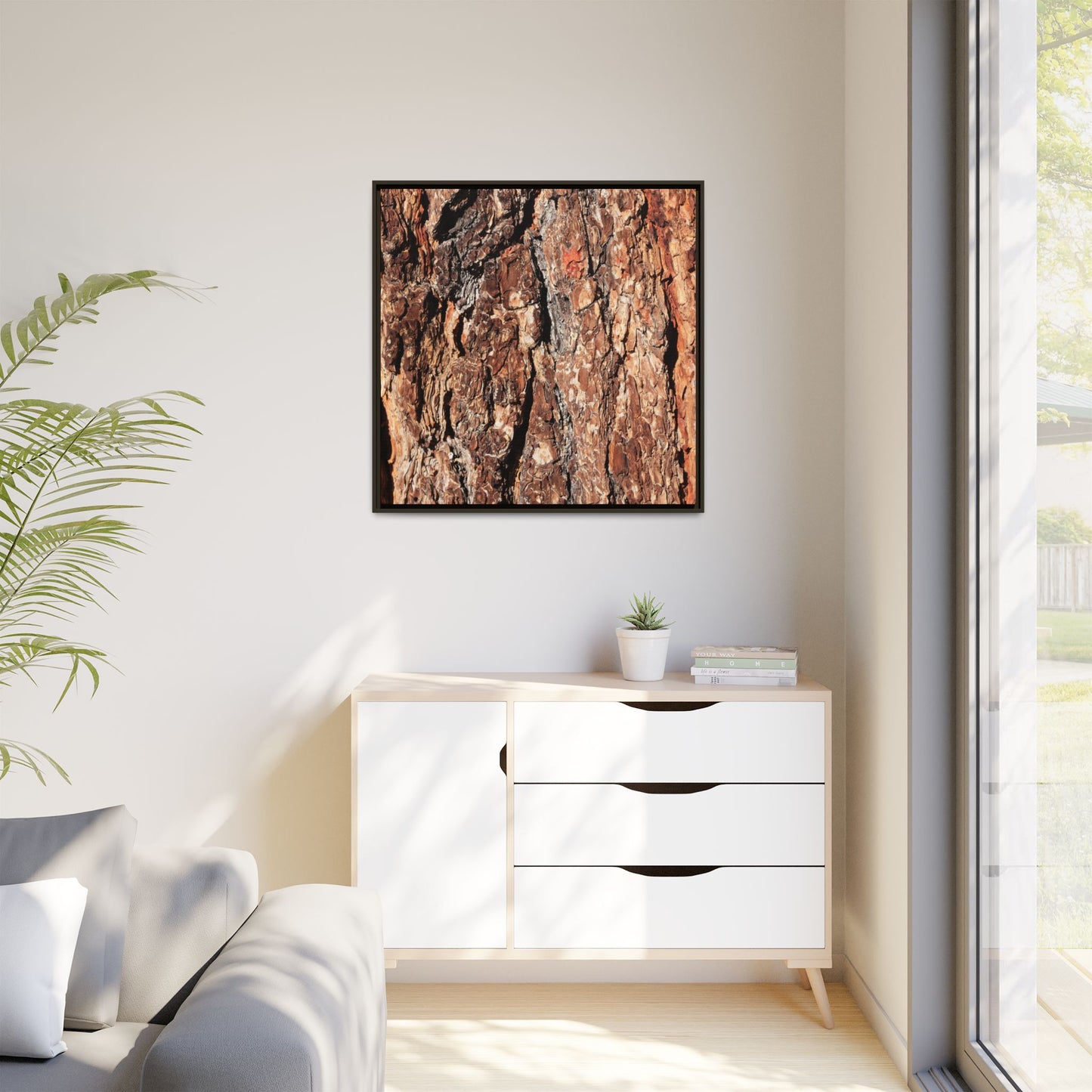 Nature's Rugged Canvas - Unique Stretched Canvas Wall Art