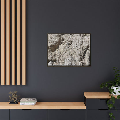Weathered Stone Whispers - Unique Stretched Canvas Wall Art