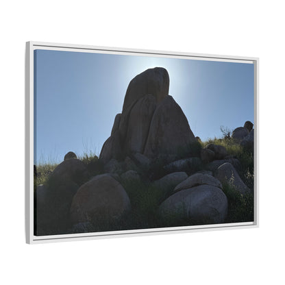 Boulder Silhouette - Unique Stretched Canvas Wall Art - Art By Earth