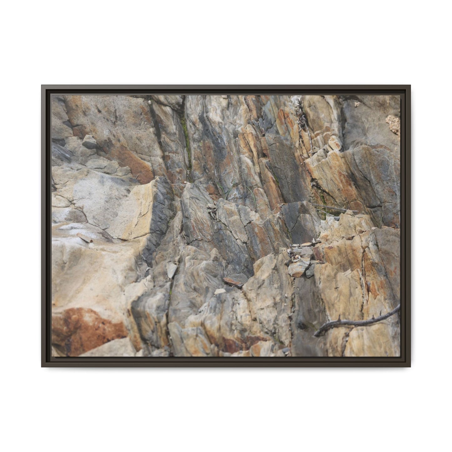 Stone's Silent Symphony - Unique Stretched Canvas Wall Art - Art By Earth