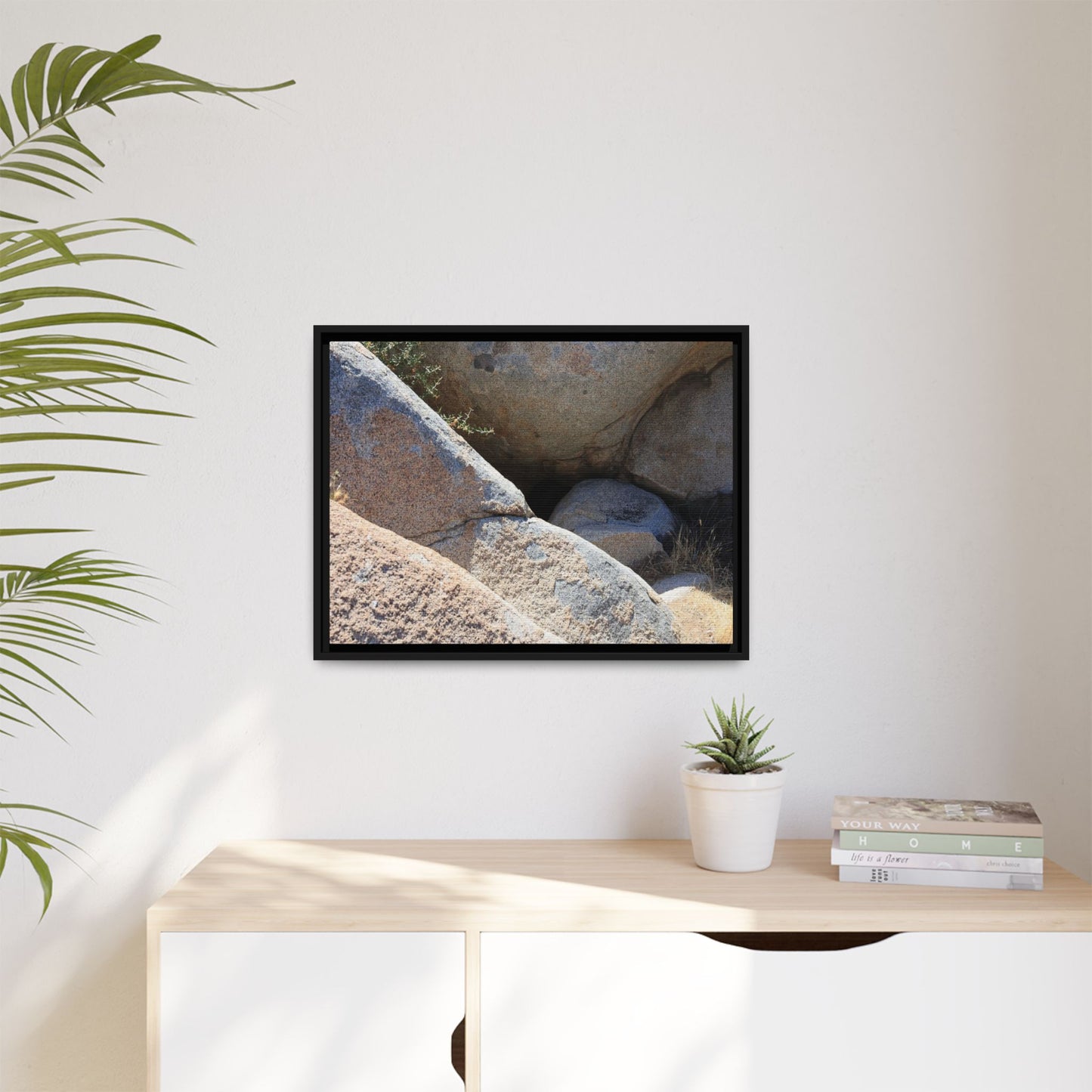 Boulder Shelter - Unique Stretched Canvas Wall Art