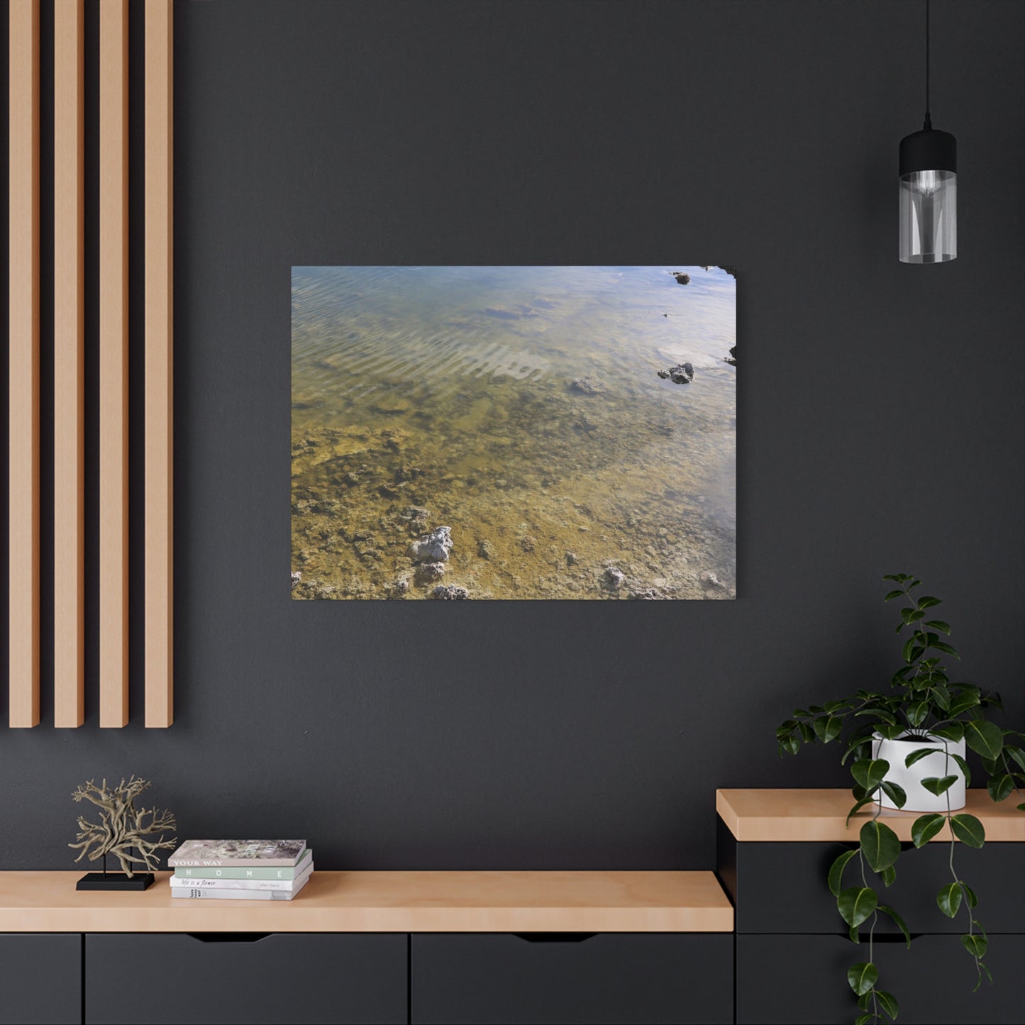 Tide's Quiet Breath - Unique Frameless Canvas Wall Art