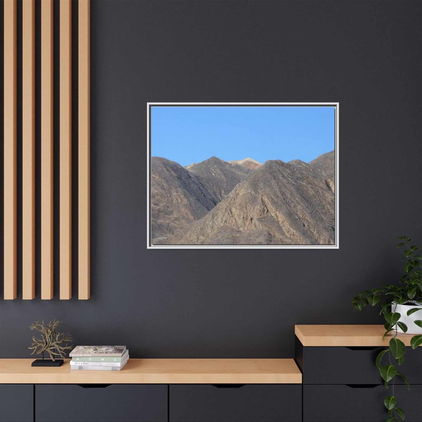Echoes of Barren Peaks - Unique Stretched Canvas Wall Art - Art By Earth