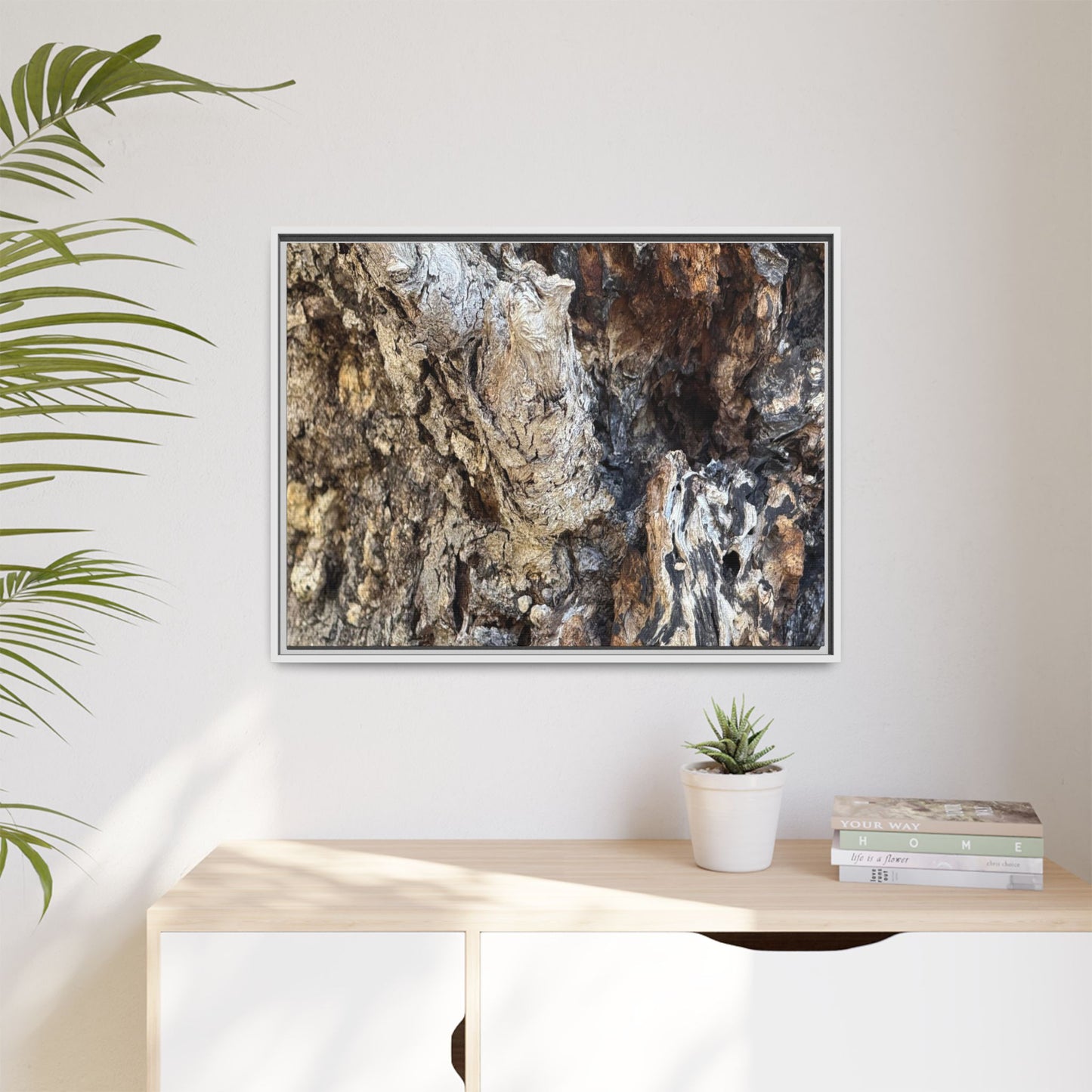Ancient Tree Texture - Unique Stretched Canvas Wall Art - Art By Earth