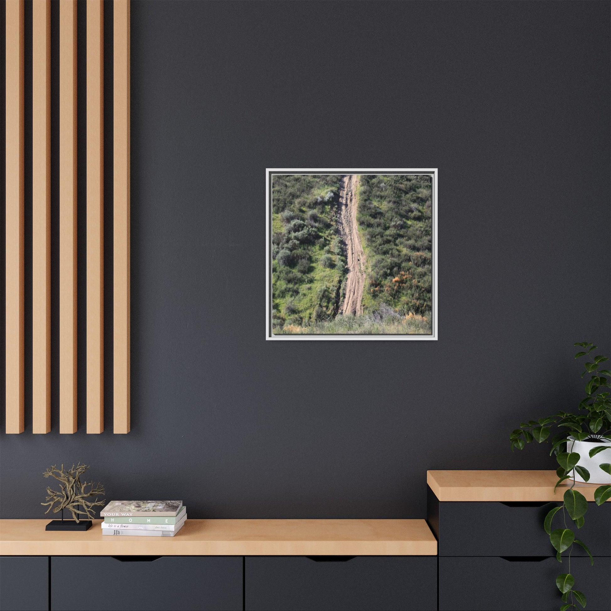 Desert Path Through Sage - Unique Stretched Canvas Wall Art - Art By Earth