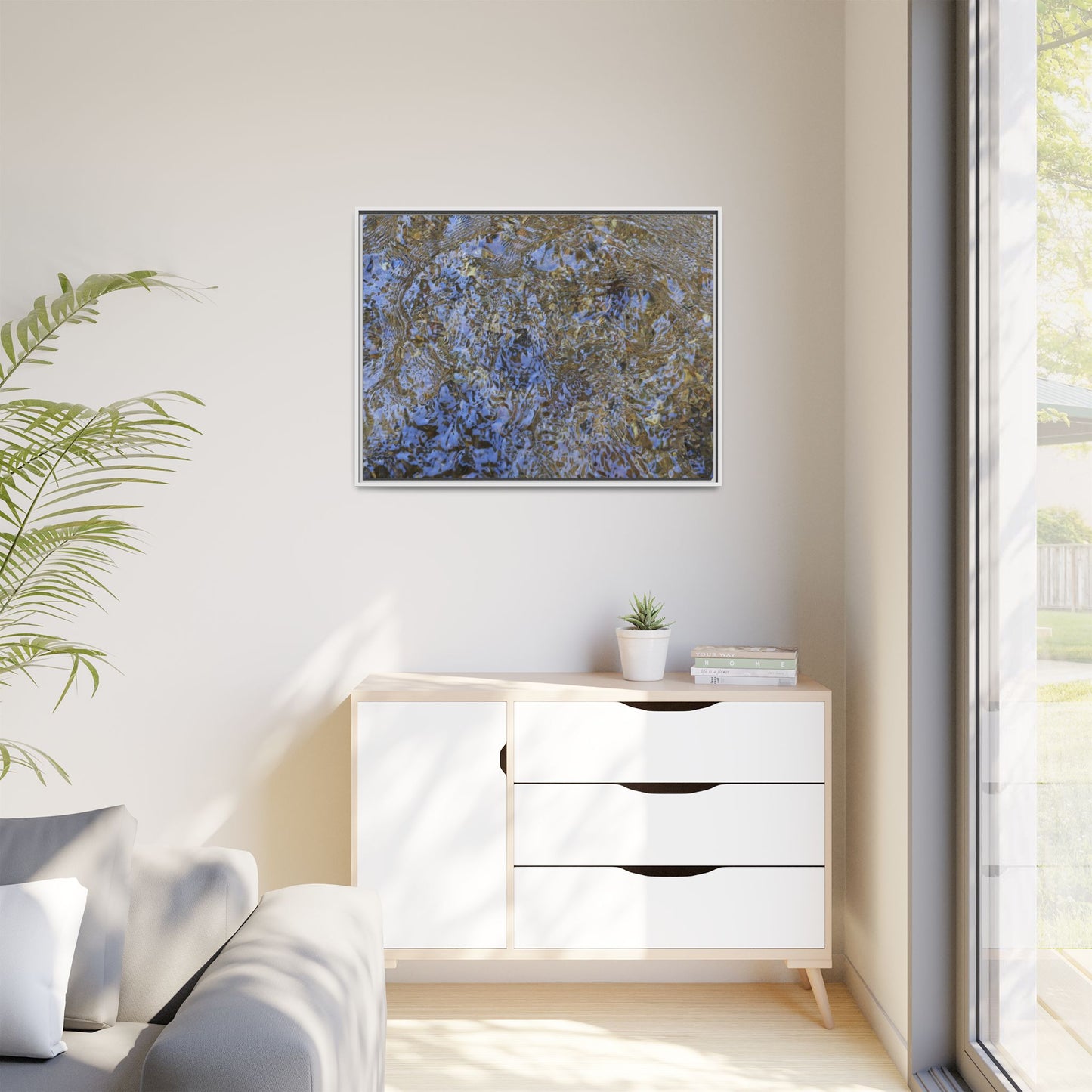Aquatic Reflections - Unique Stretched Canvas Wall Art - Art By Earth
