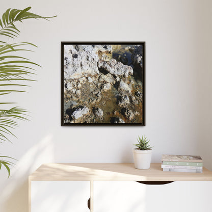 Strata of Silence - Unique Stretched Canvas Wall Art