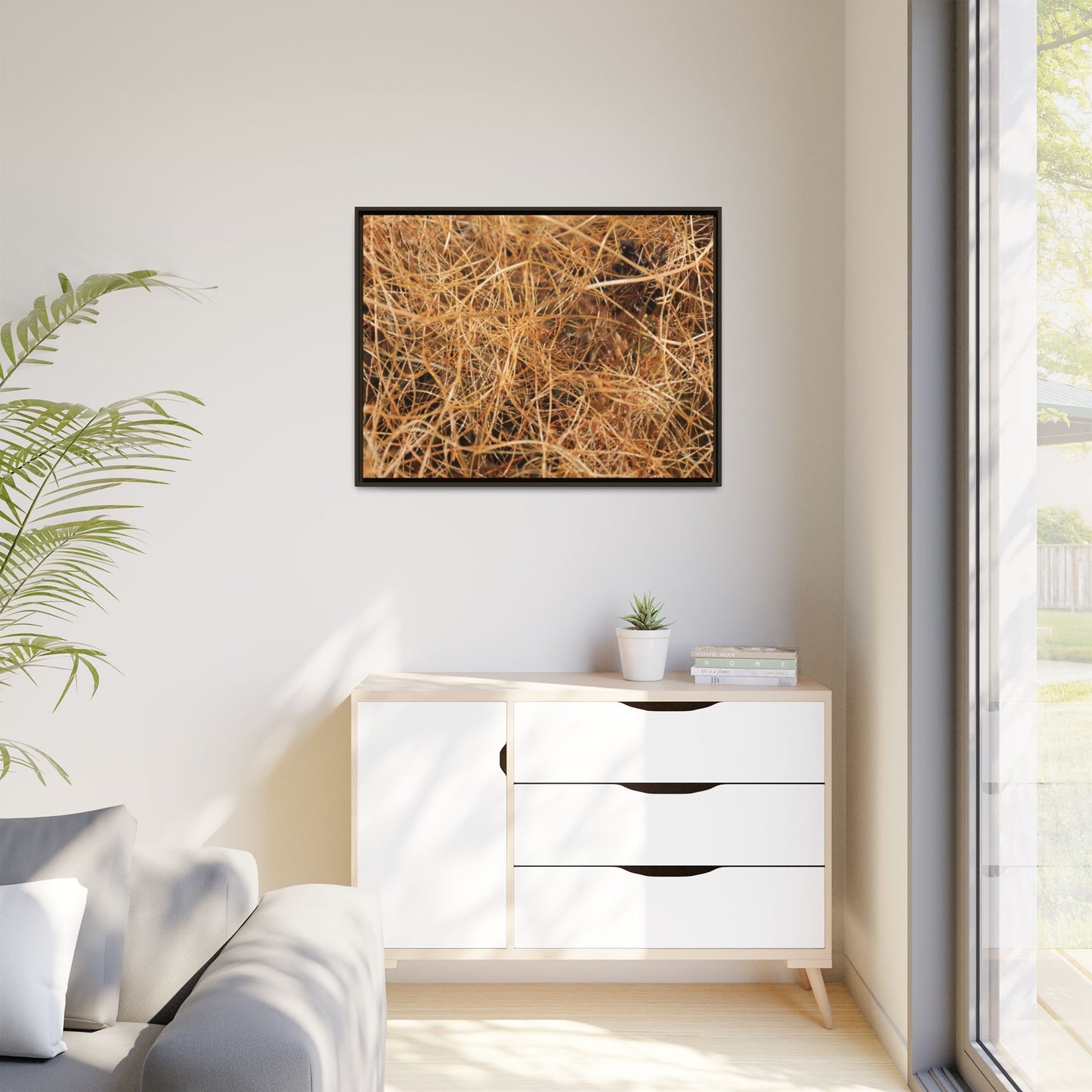 Dried Grass - Unique Stretched Canvas Wall Art - Art By Earth