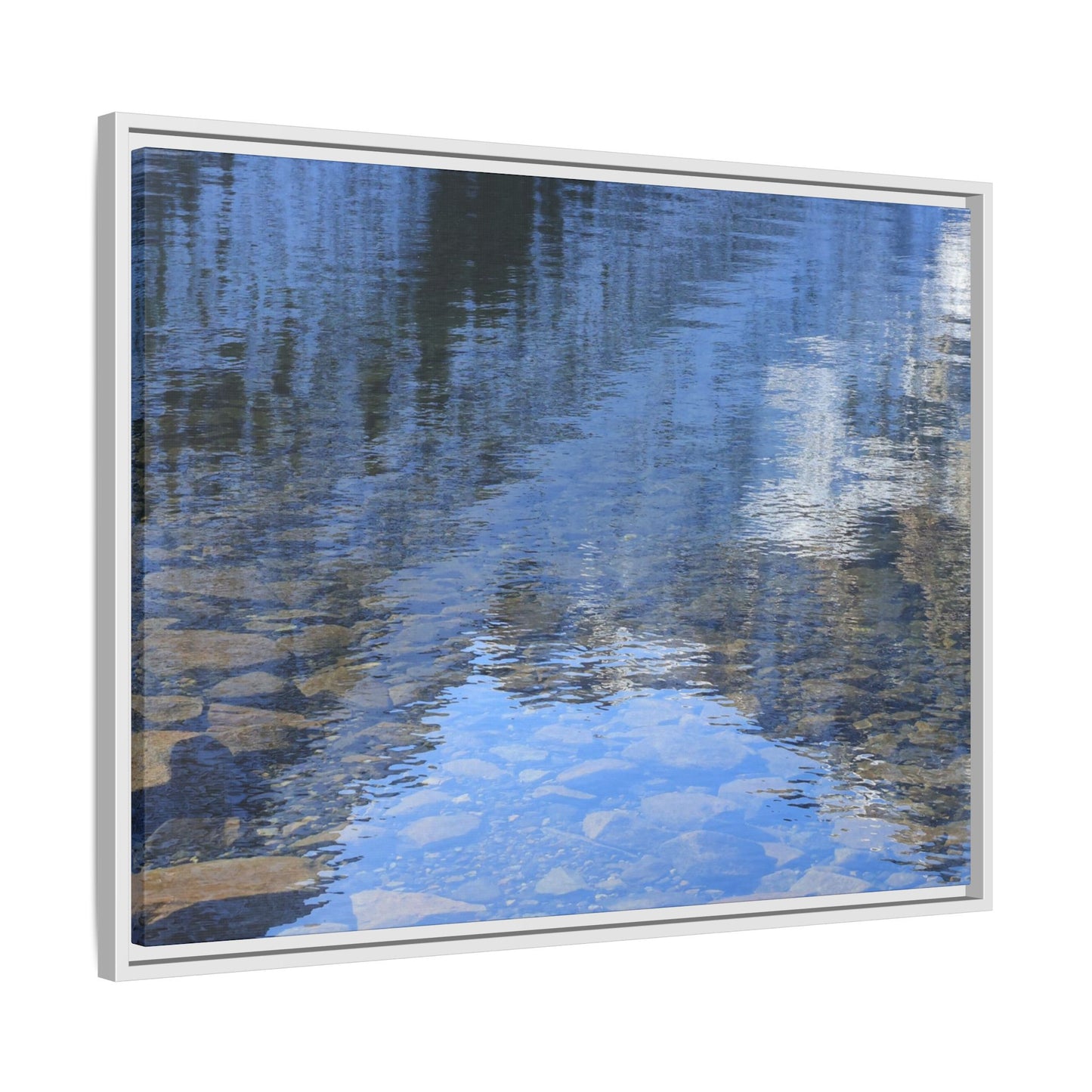 Reflected Stones - Unique Stretched Canvas Wall Art