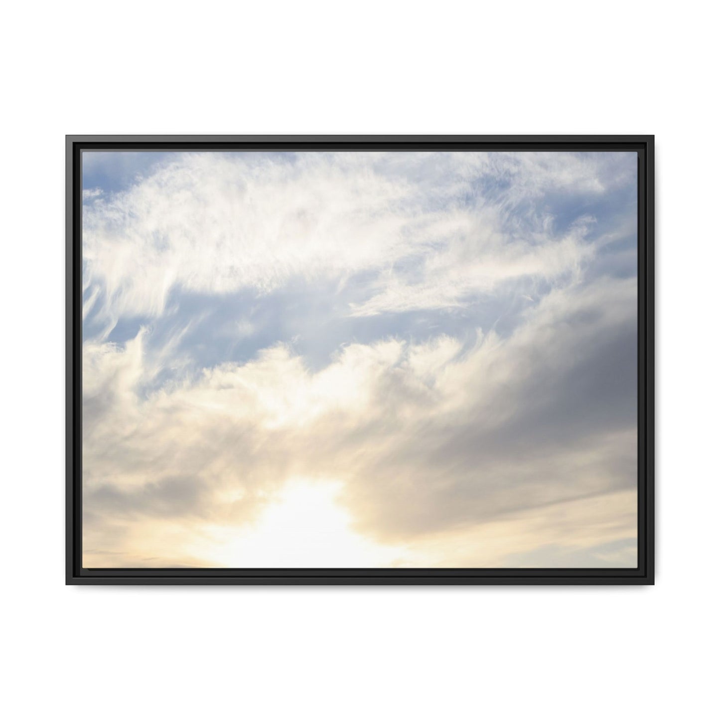 Sky's Ethereal Whisper - Unique Stretched Canvas Wall Art - Art By Earth