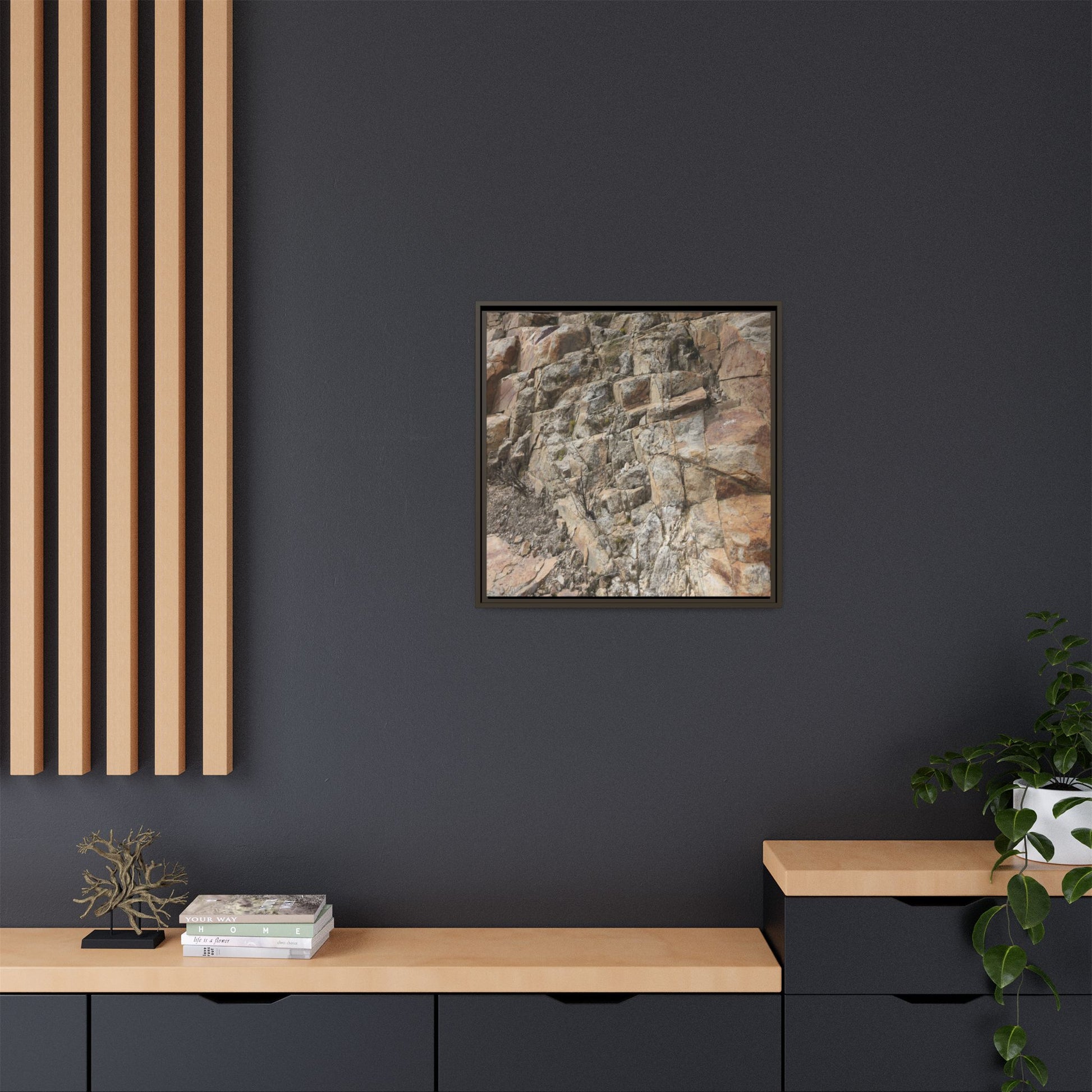 Stone's Silent Story - Unique Stretched Canvas Wall Art - Art By Earth