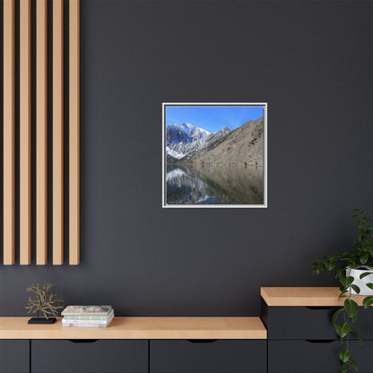 Mountain Mirror - Unique Stretched Canvas Wall Art