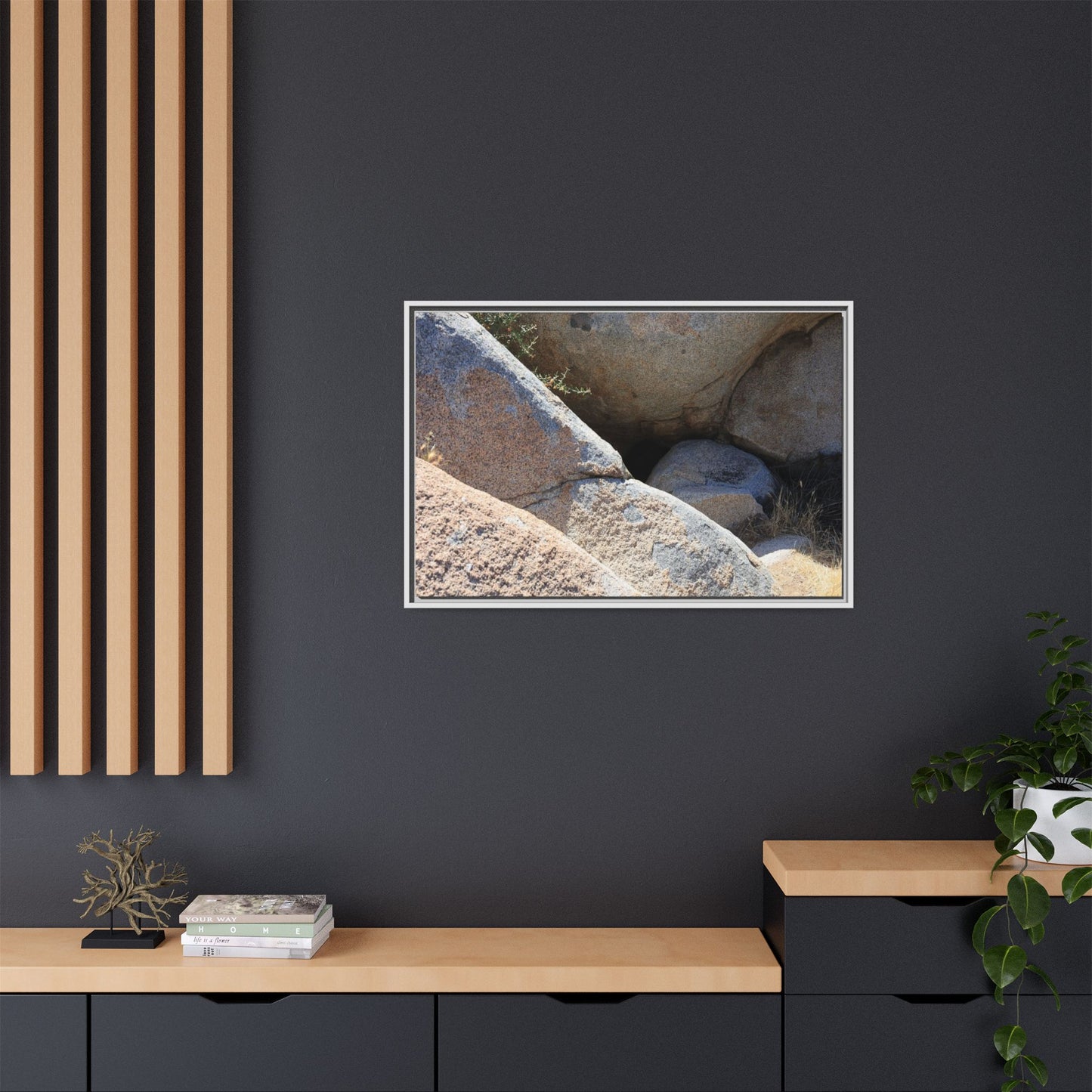 Boulder Shelter - Unique Stretched Canvas Wall Art
