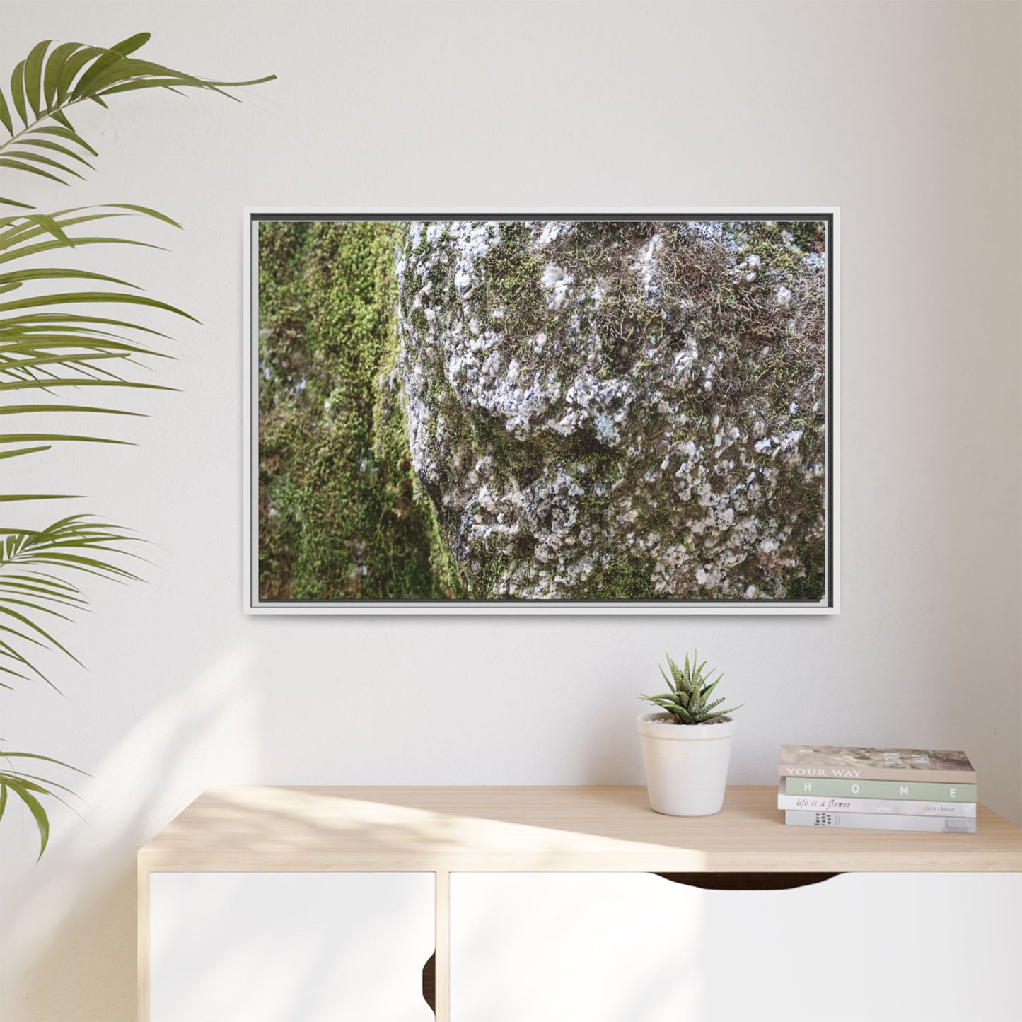 Lichen Landscape - Unique Stretched Canvas Wall Art - Art By Earth