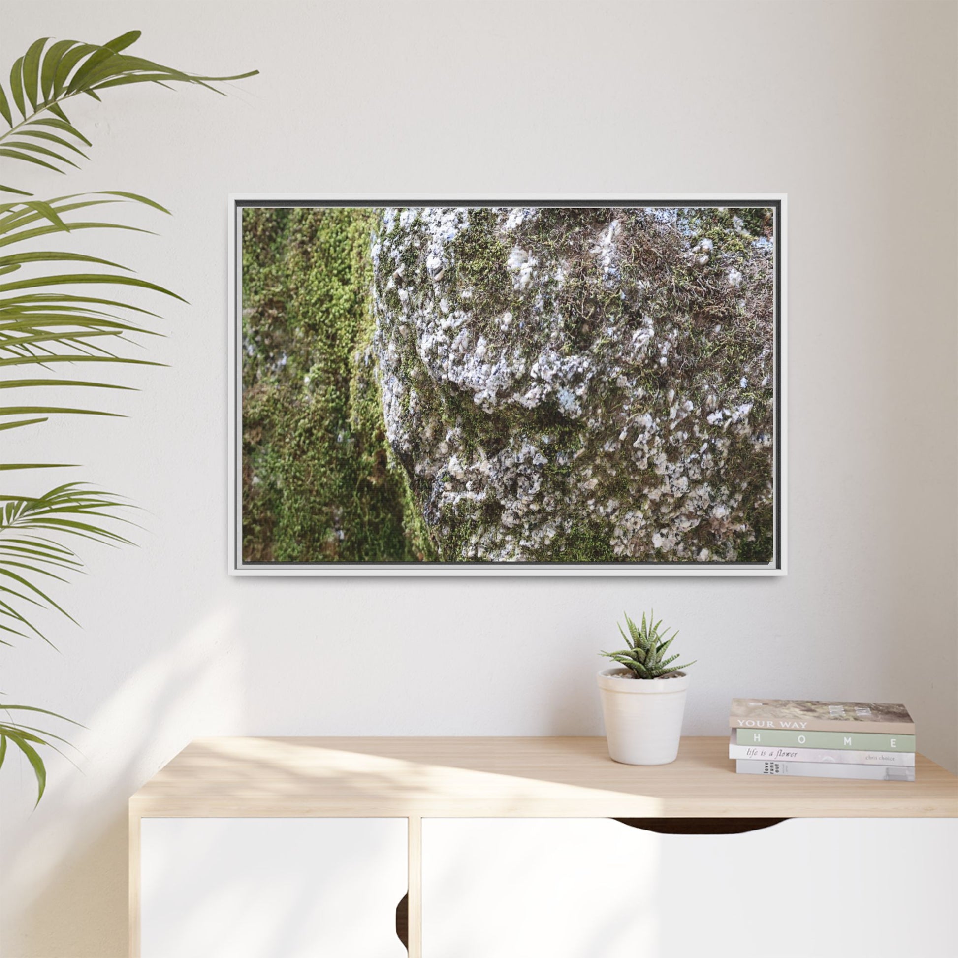 Lichen Landscape - Unique Stretched Canvas Wall Art - Art By Earth