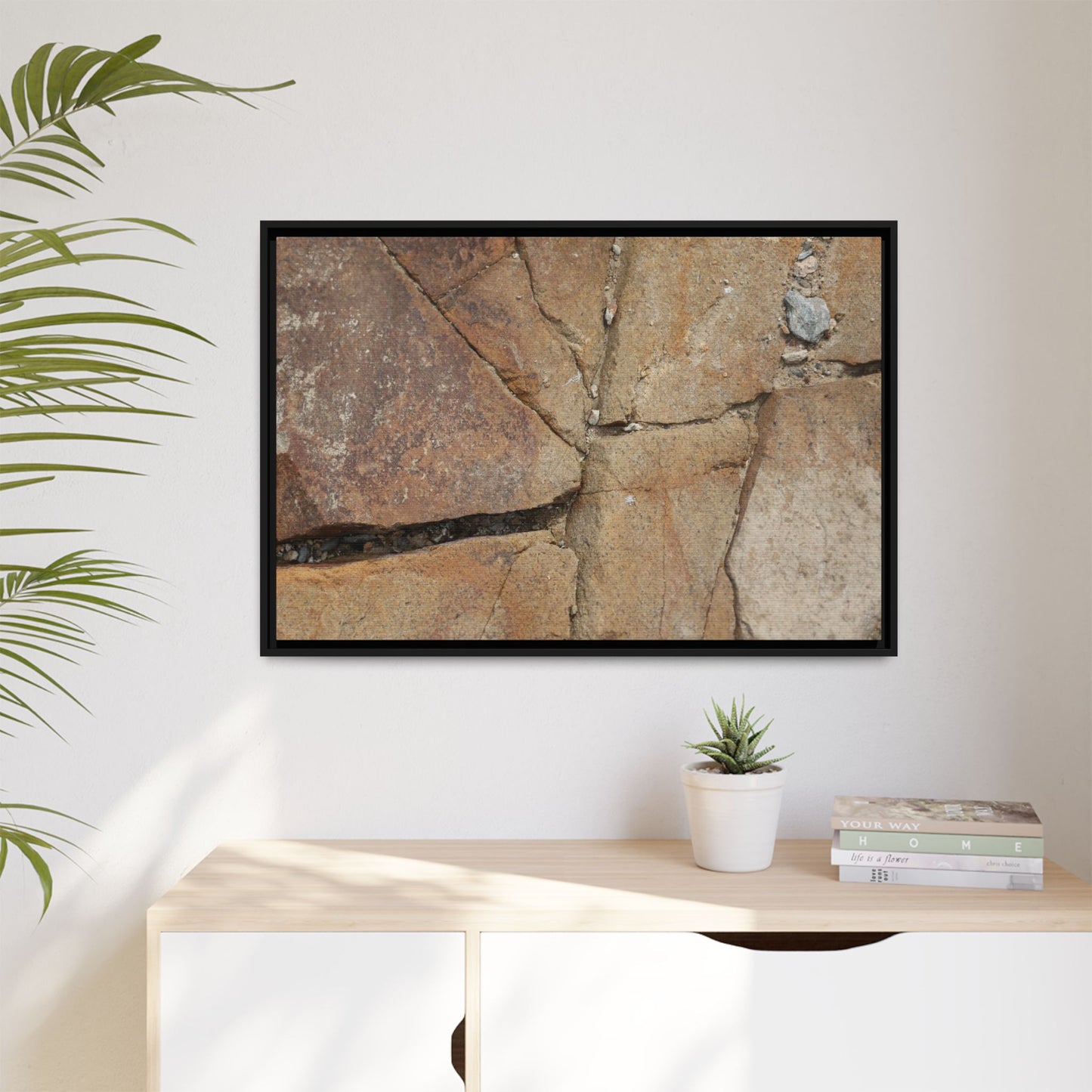 Rusty Crevices - Unique Stretched Canvas Wall Art - Art By Earth