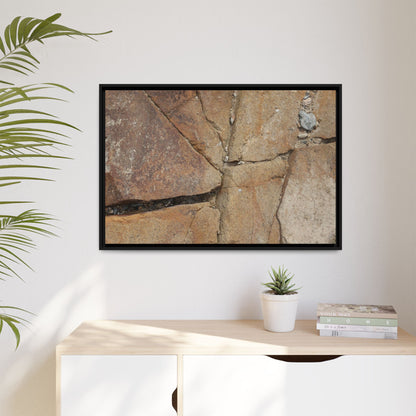 Rusty Crevices - Unique Stretched Canvas Wall Art - Art By Earth