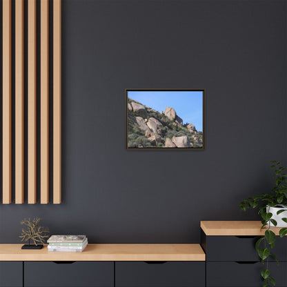 Ancient Boulders in Arid Landscape - Unique Stretched Canvas Wall Art - Art By Earth