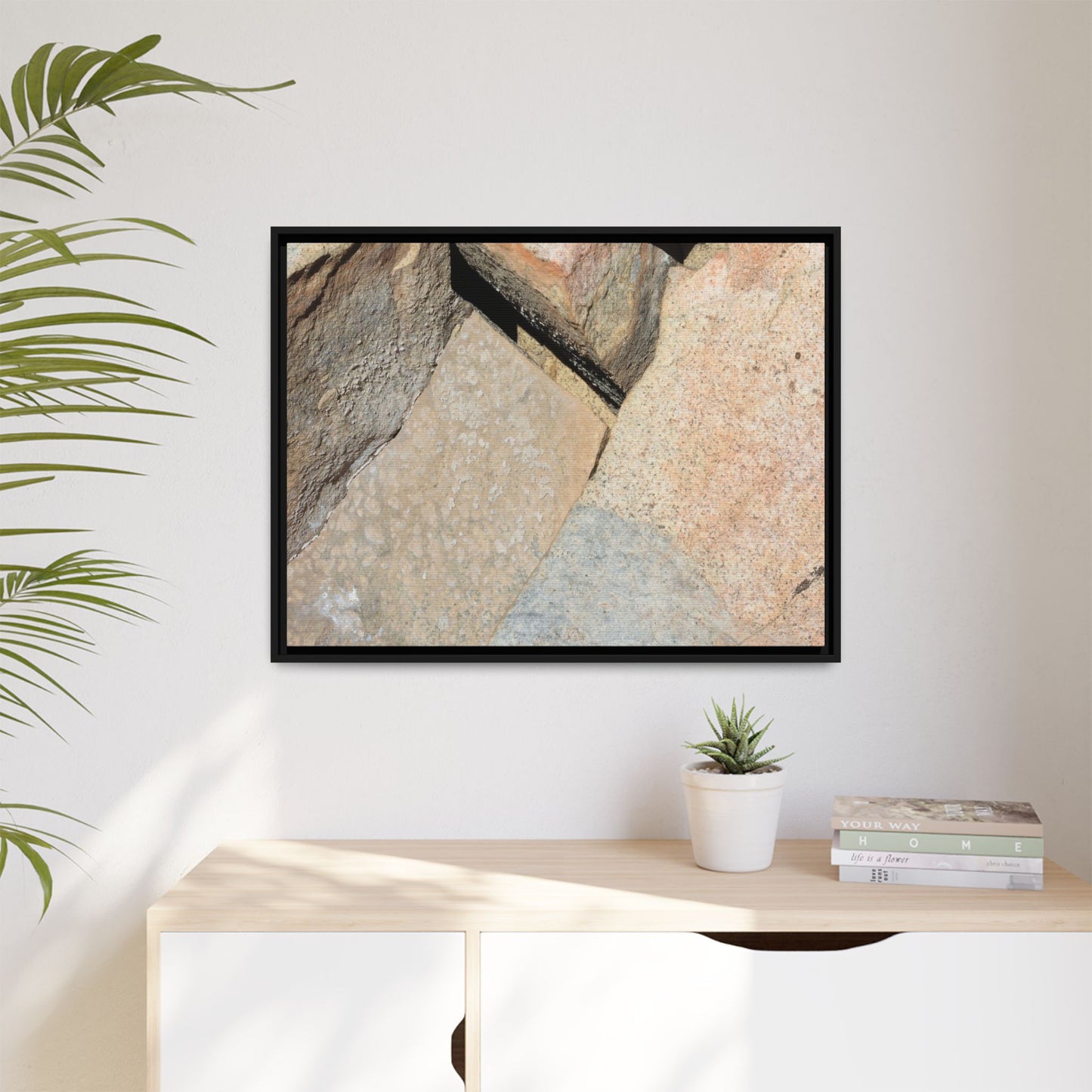Rock Fragment - Unique Stretched Canvas Wall Art - Art By Earth