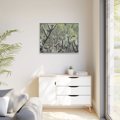 Prickly Paradise - Unique Stretched Canvas Wall Art - Art By Earth