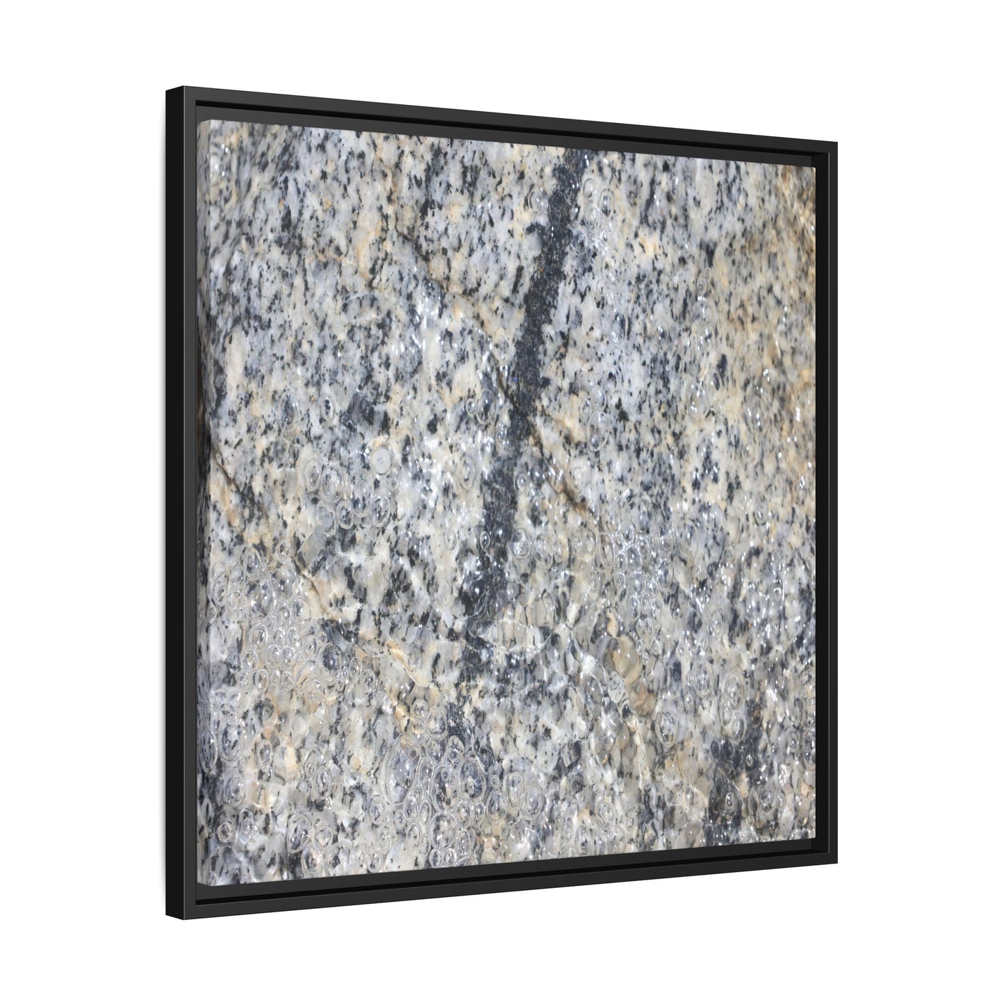Granite Bubbles - Unique Stretched Canvas Wall Art - Art By Earth
