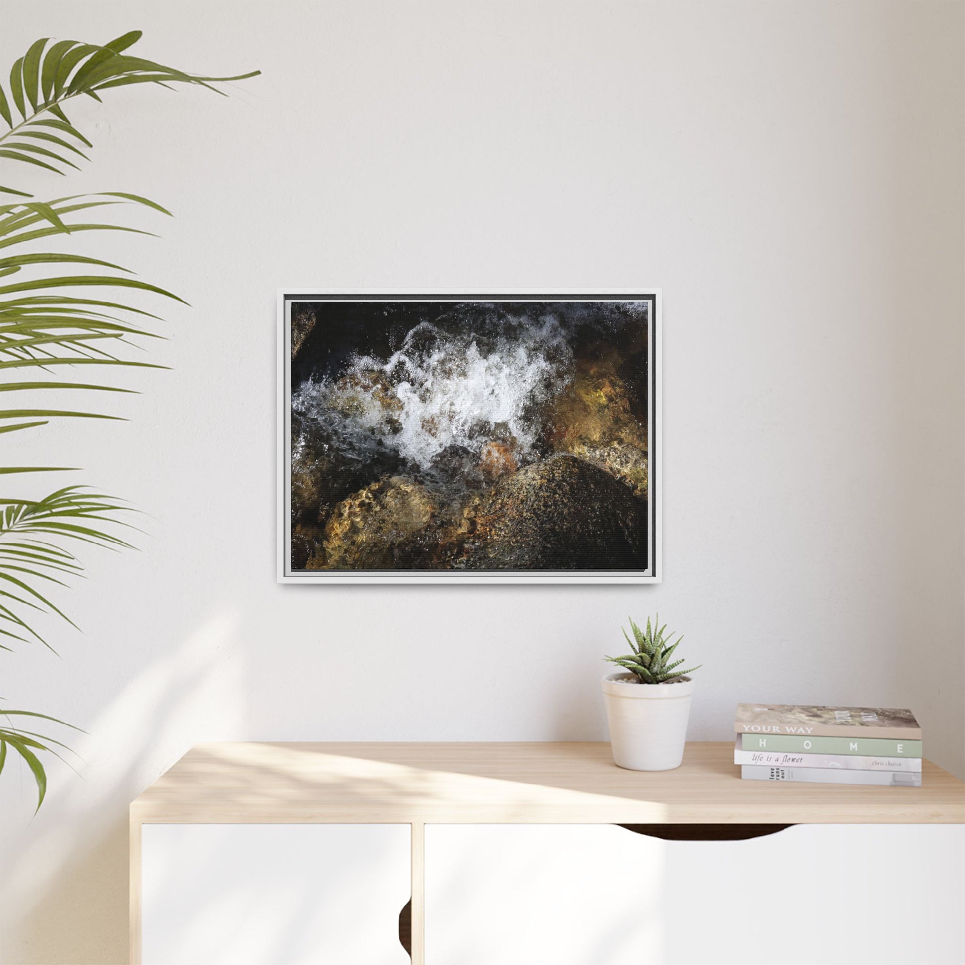 Cascading Momentum - Unique Stretched Canvas Wall Art - Art By Earth