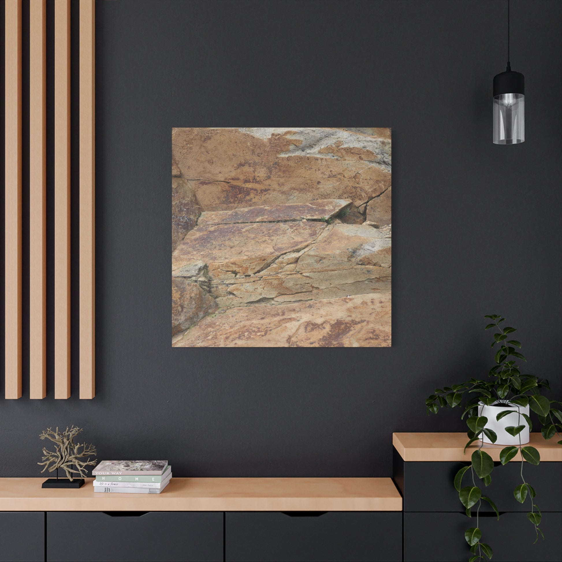 Rocky Terrain - Unique Frameless Canvas Wall Art - Art By Earth
