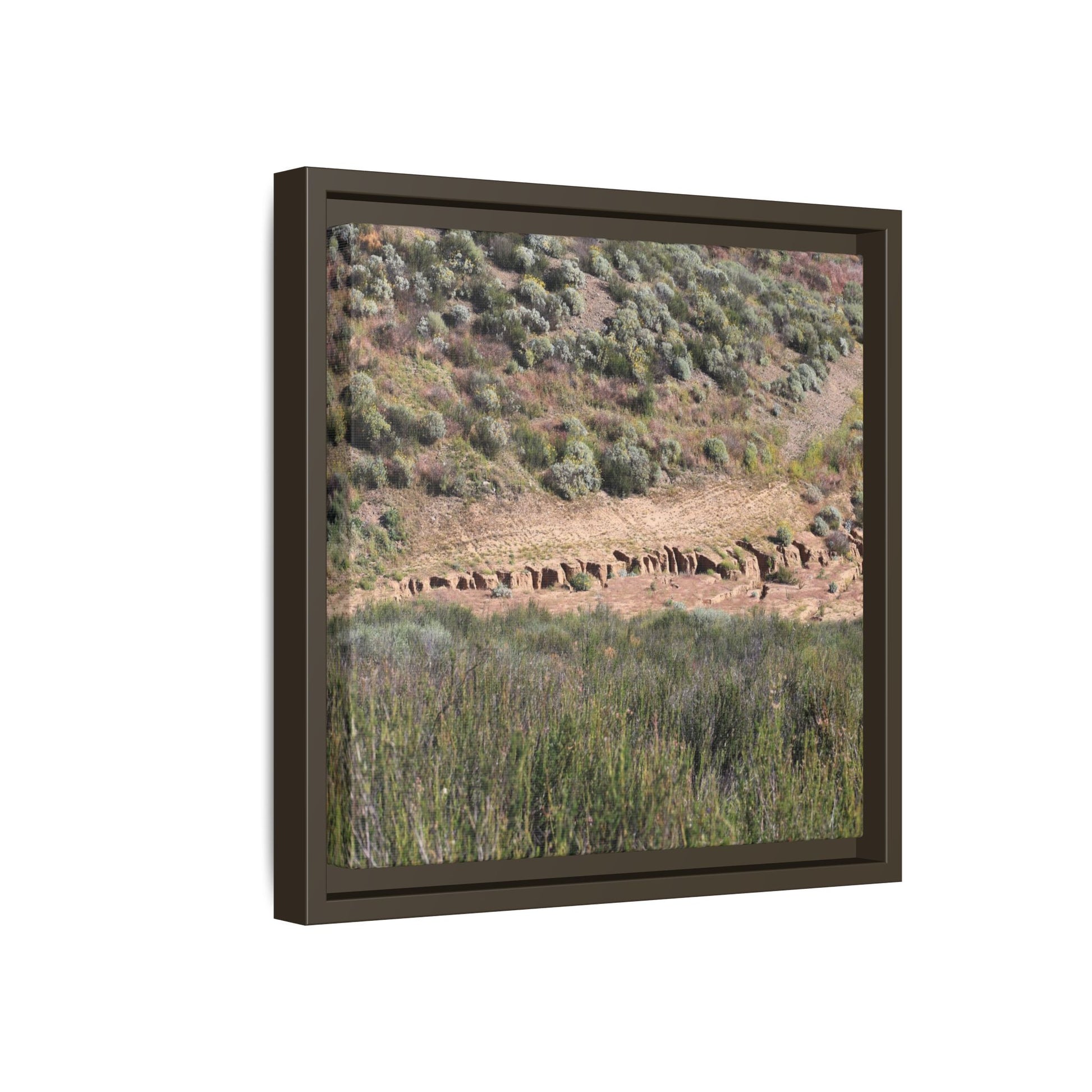 Ancient Dwellings in the Valley - Unique Stretched Canvas Wall Art - Art By Earth
