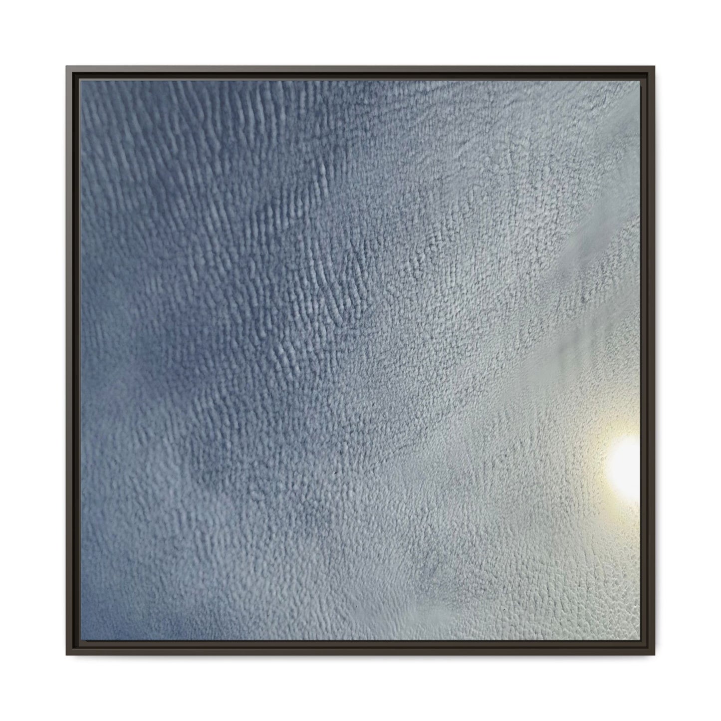 Undulating Whispers of Cerulean Stillness - Unique Stretched Canvas Wall Art - Art By Earth