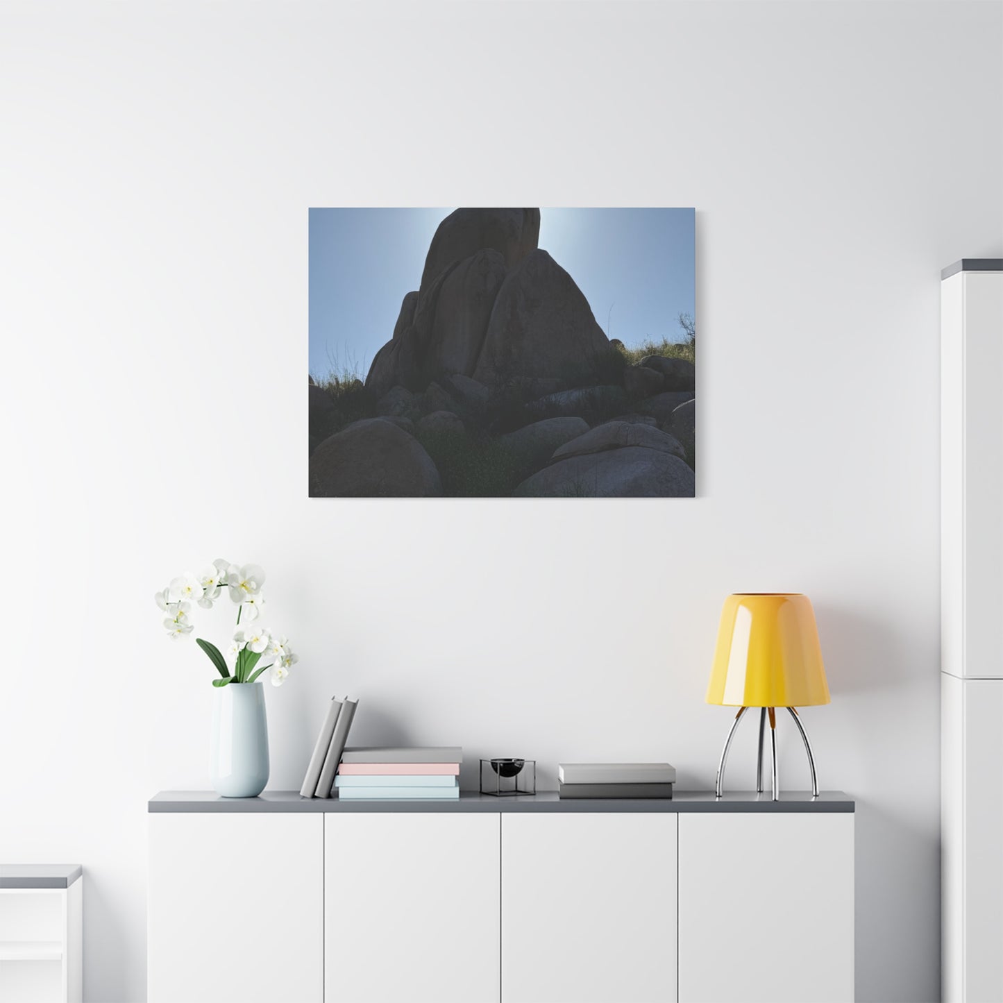 Rocks of Solitude - Unique Frameless Canvas Wall Art - Art By Earth