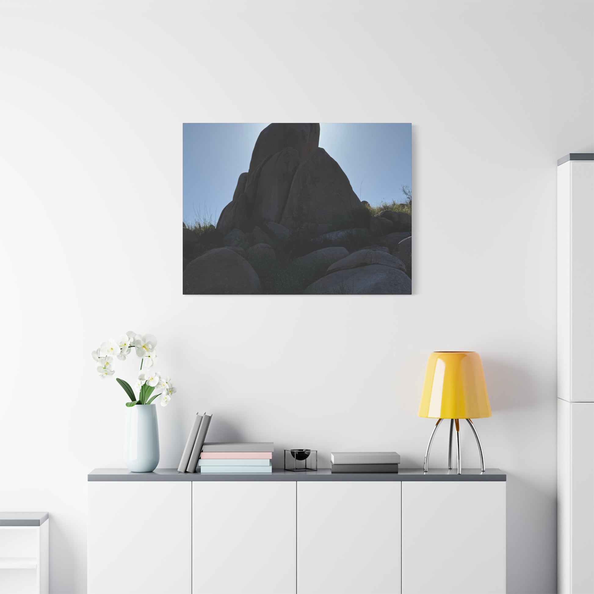 Rocks of Solitude - Unique Frameless Canvas Wall Art - Art By Earth