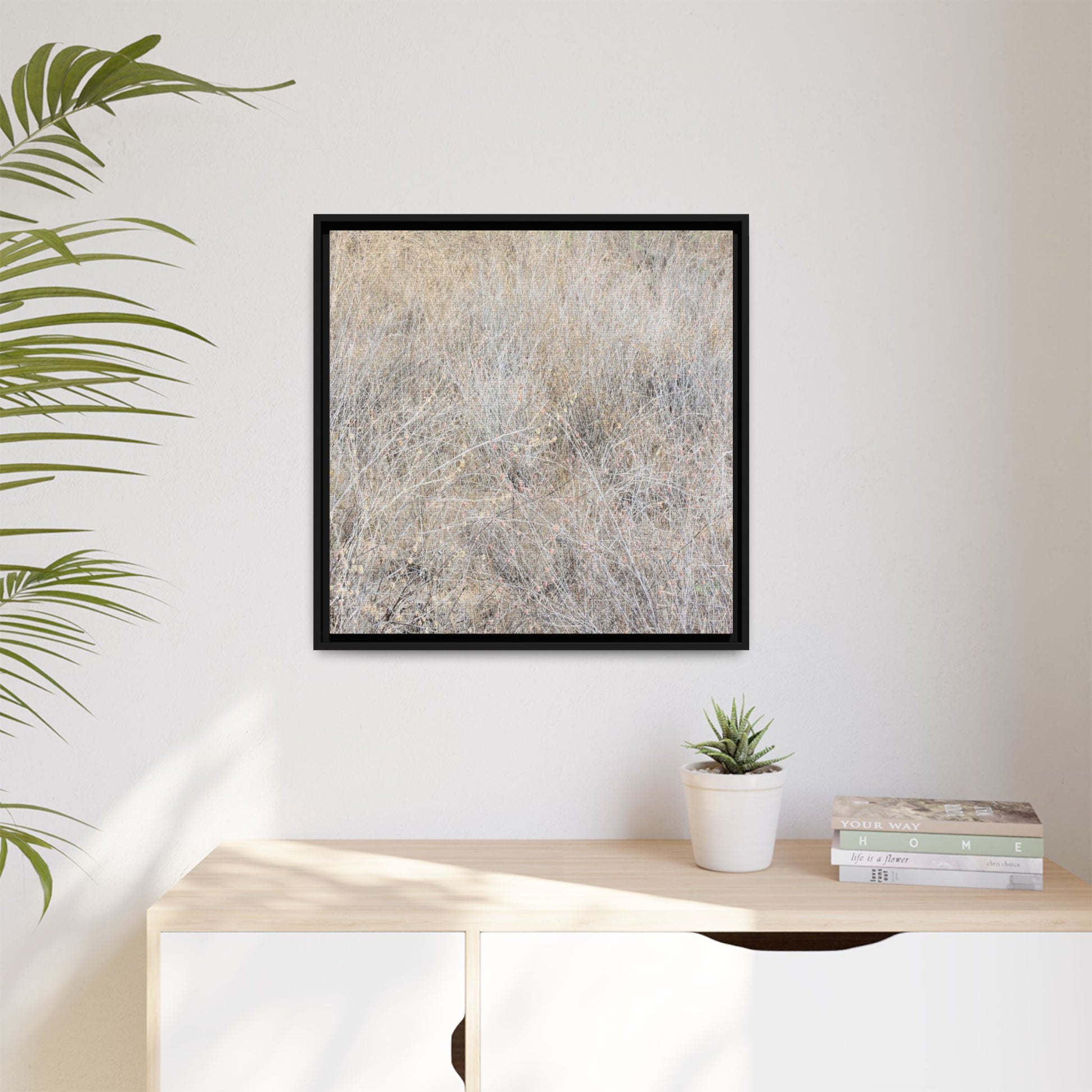 Whispers of Dry Grass - Unique Stretched Canvas Wall Art - Art By Earth
